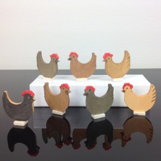 Houten kipjes
