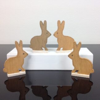 Houten haasjes