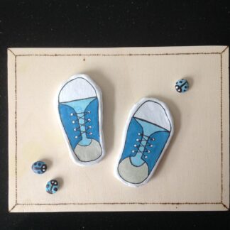 Geboortepaneeltje in blauwtinten