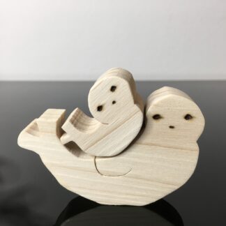 Zeehondenmoeder met pup (klein)