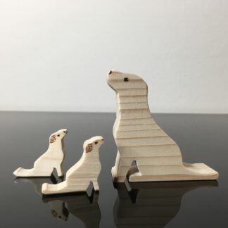 Moederhond met 2 pups