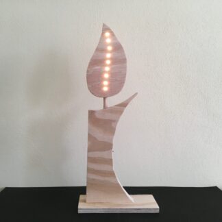 Gestileerde kaars (middel) met led