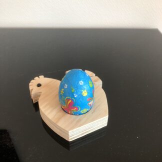 Haantje als eierdopje