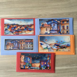 Kerst-/nieuwjaarskaarten panorama