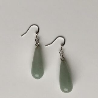 Oorbellen met aventurijn (kegelvormig)