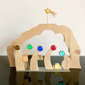 Gestileerde kerststal (groot)