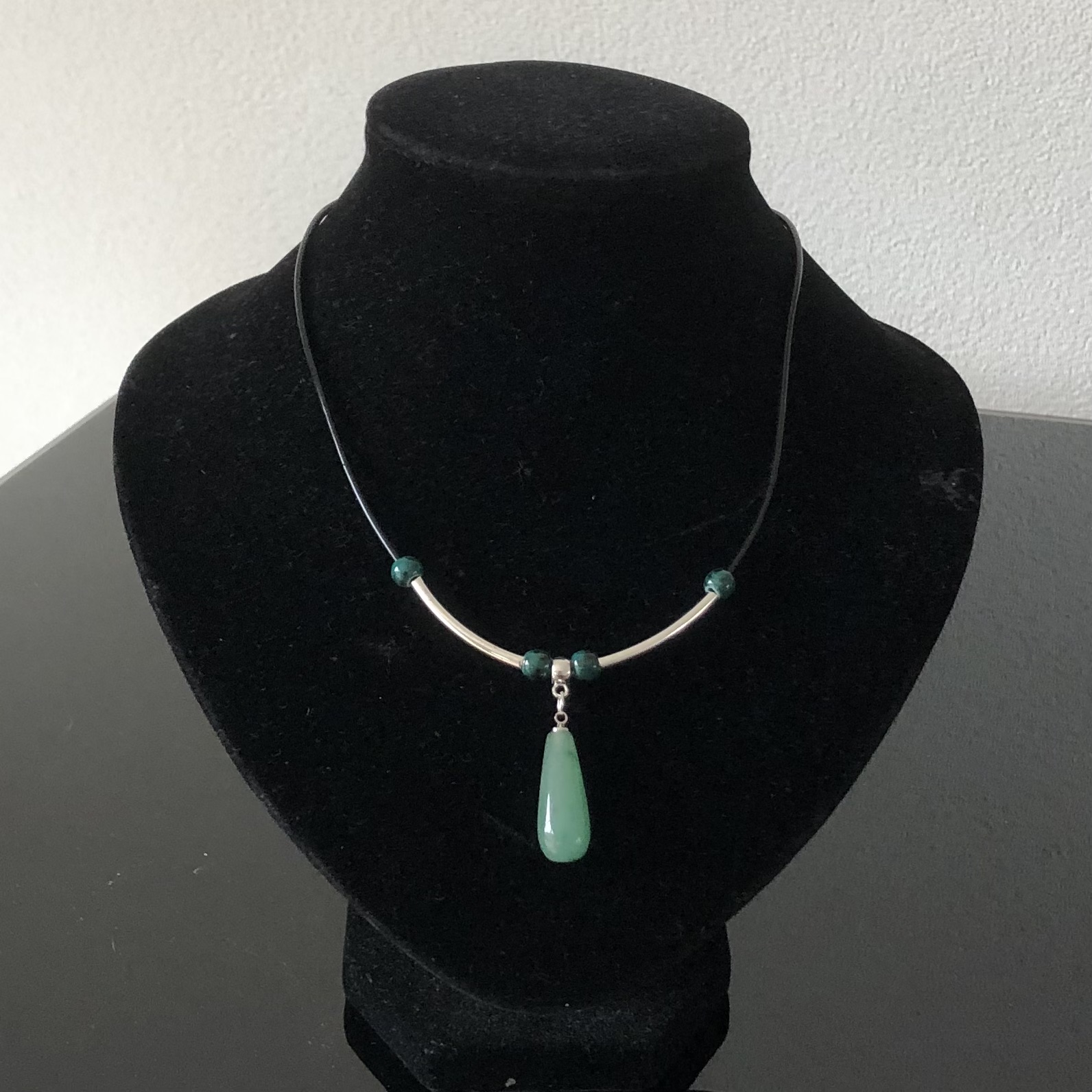 Hanger van groene aventurijn (1) - Afbeelding 2