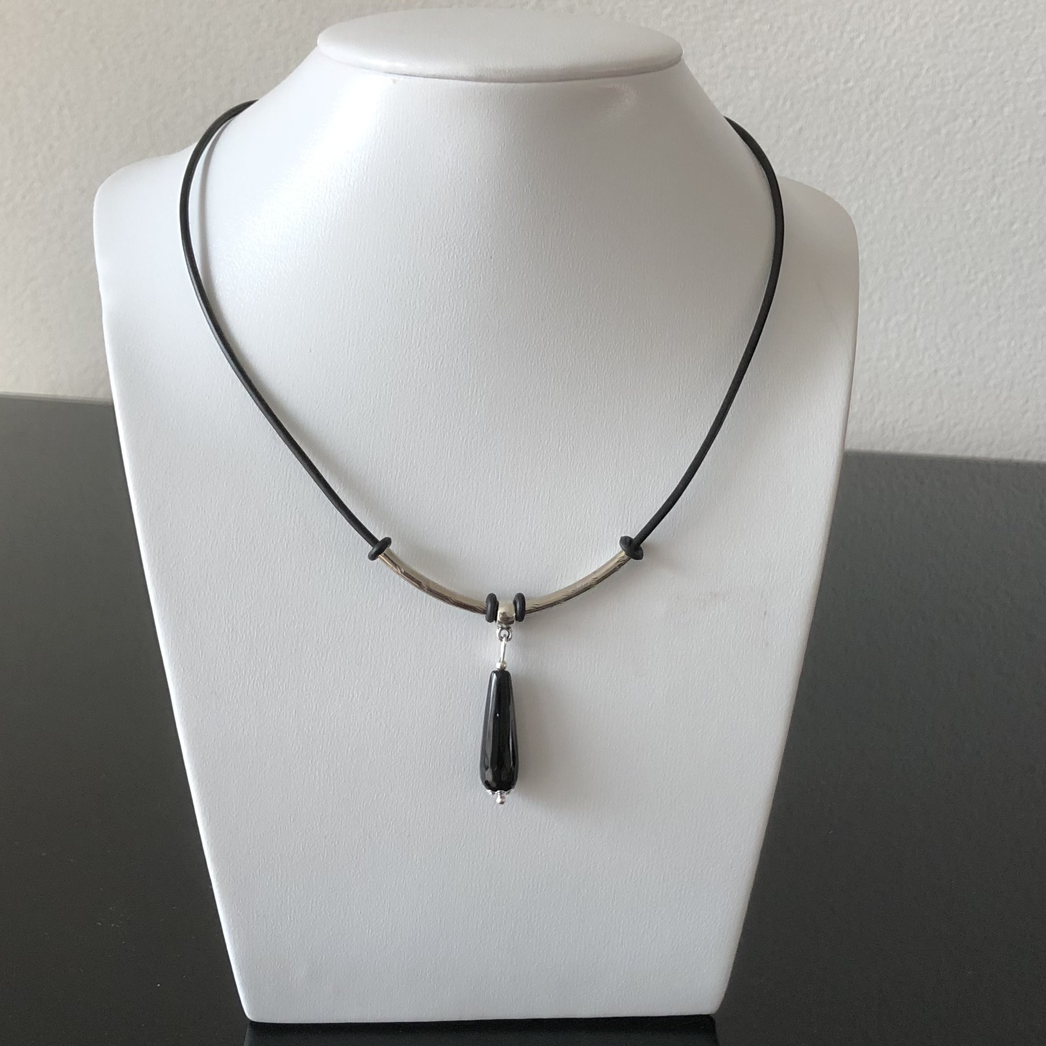 Hanger van onyx met facetten - Afbeelding 2