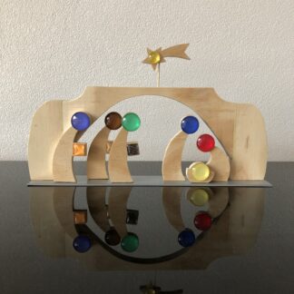 Gestileerde kerststal (klein)