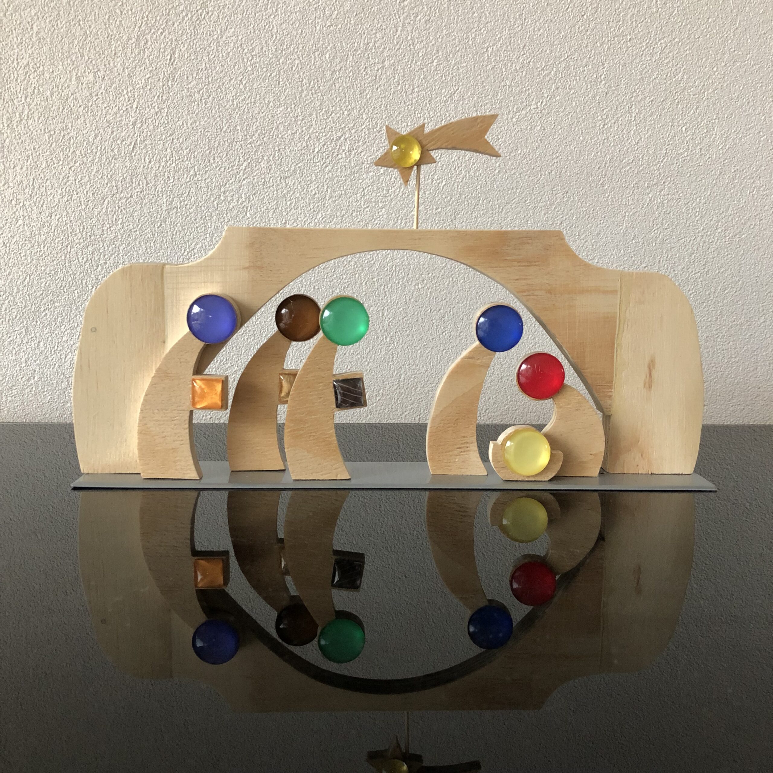 Gestileerde kerststal (klein)